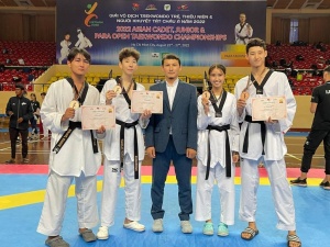 In taekwondo, our athletes won 4 bronze medals